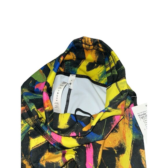 Women's Lululemon Wunder Train HR Crop 25" Sz 4 Multicolor (B13) - Picture 3 of 5